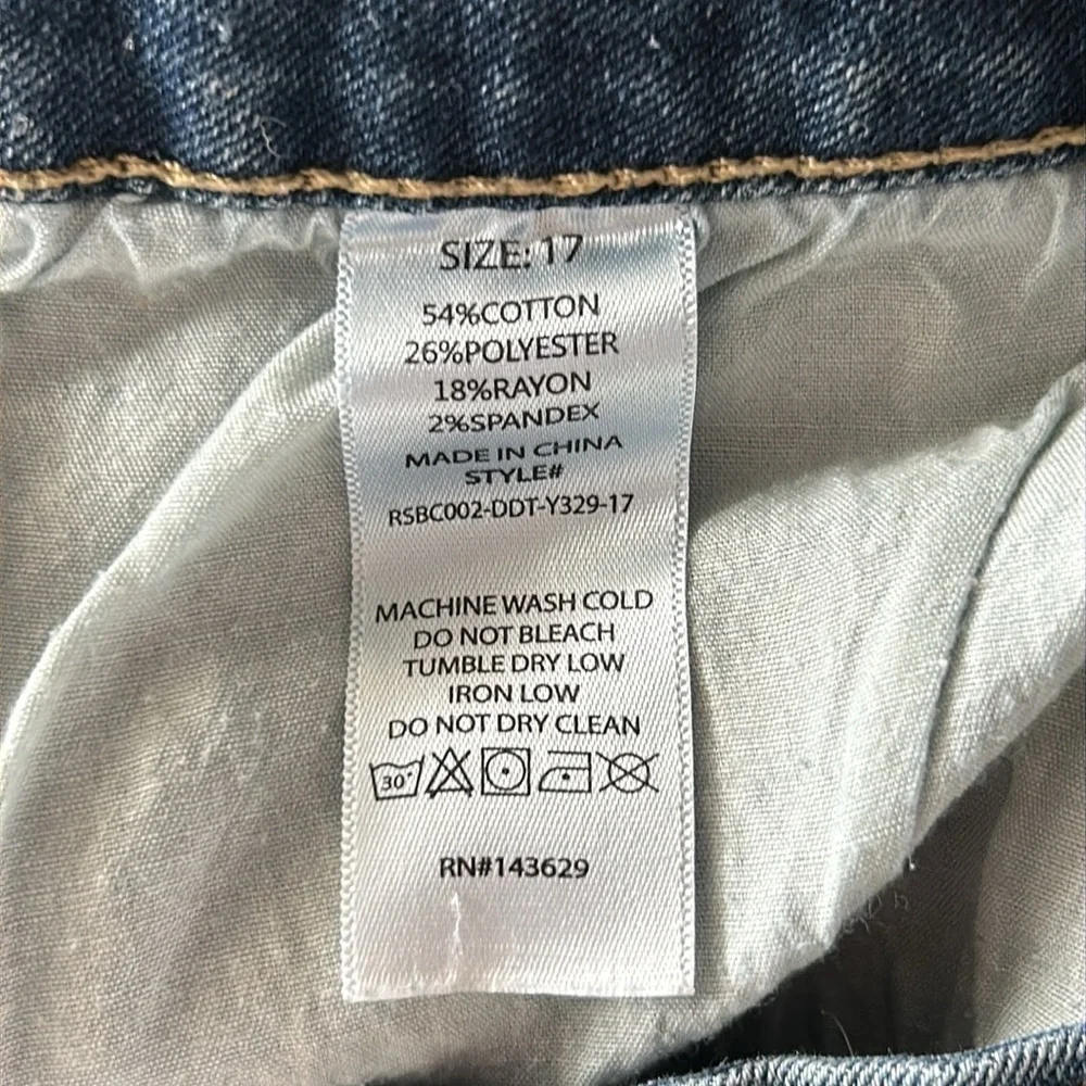 RISE curvy bootcut boot cut jeans size 17